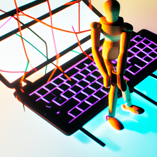 Visual representation of the impact of digital technology on society